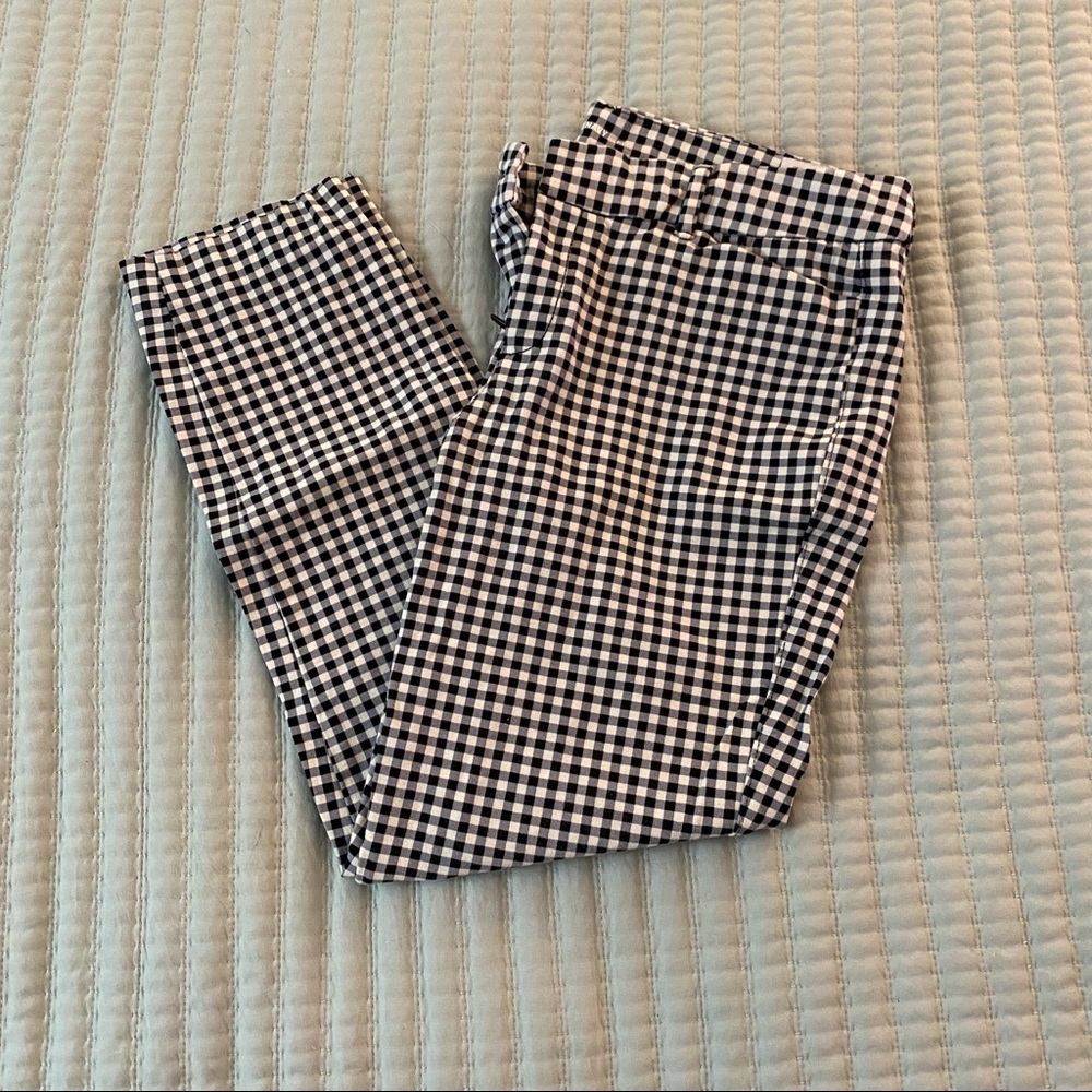 Pixie Ankle Pants for Women (Gingham Black/White)